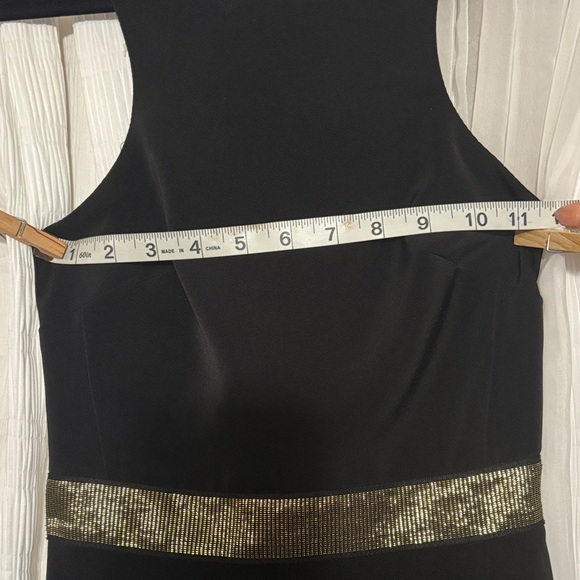 Express Black Maxi Dress with Gold Detail - Picture 9 of 15
